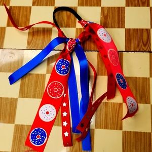 4th of July Donut Hairbow